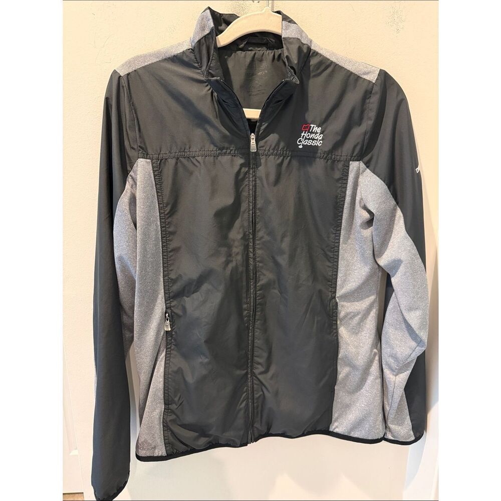 adidas Black and Gray The Honda Classic Windbreaker Jacket The Gardens Mall M